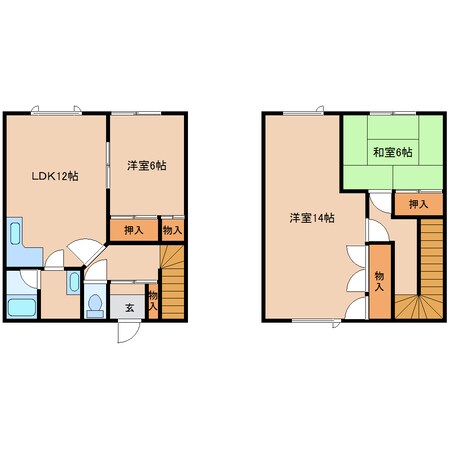 岩見沢駅 徒歩30分 1階の物件間取画像